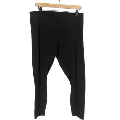 Lululemon Wunder Under High Rise 7/8 Yoga Pant Legging Black Sz 16 Plus Size
