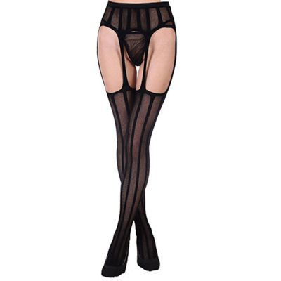 Sexy Pantyhose Comfortable Skin-touch Women Stockings with Belt Set Charm