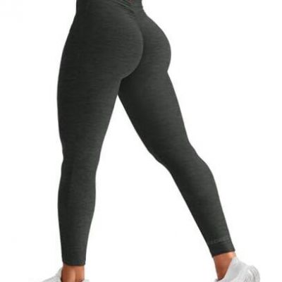 Daze V Back Workout Leggings for Medium #3 Soft Cation Fabric Series (Black?