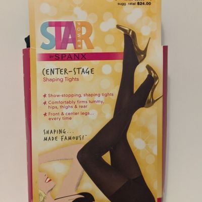 Spanx Star Power Center Stage Navy Shaping Tights Size E New in Box