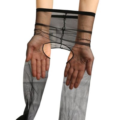 Women Stockings Connecting Feet Dressing Anti-dislodging Line Openwork Stockings