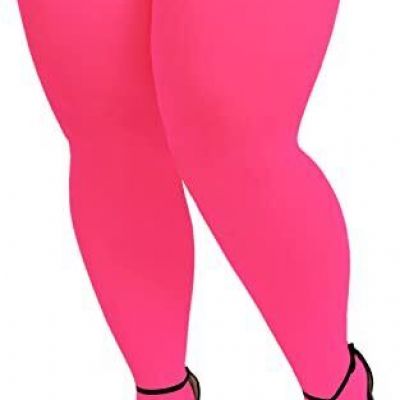 Plus Size Thigh High Stockings for Thick Thighs- Extra Long Womens Opaque Ove...