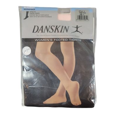 Danskin womens Ultrasoft Microfiber Footed Tight Pink C, Black, Size C style 72