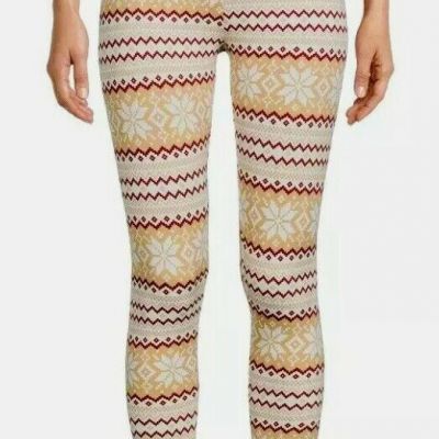 Time and True High Rise Fitted Leggings Size 3XL (22) NWT Fairisle