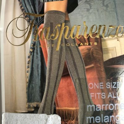 Trasparenze Amal Patterned Thigh High Size One Size Made In Italy Gray Black