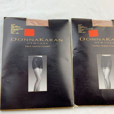 Lot of 2 Donna Karan Ultra Sheer & True Matte Toner DK Nude Size Small