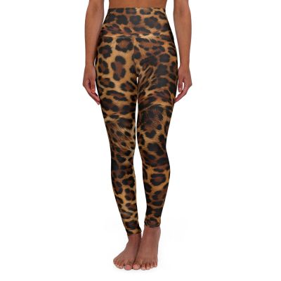 Unleash Your Wild Spirit: High Waisted Leopard Print Yoga Leggings