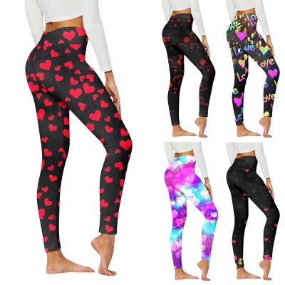 under Shorts for Women Cotton Womens Casual Fashion Pants Heart Print Sports