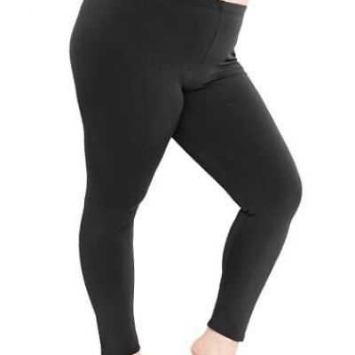 Women's Plus Size Knee & Leggings | X-Large - 7X 3X Full Length Black