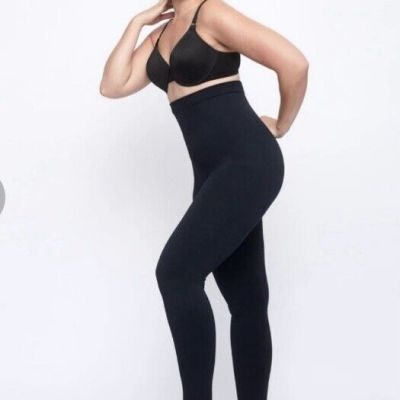 Underoutfit women's size 3X black high waist shaping leggings shapewear