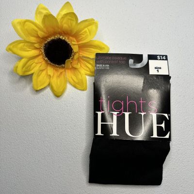 Hue Womens Ultimate Opaque With Control Top Tight Black Size 1 U3271