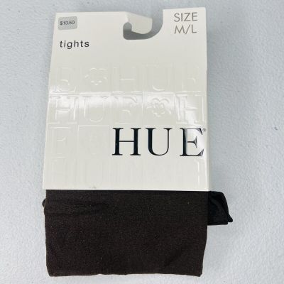 Hue Womens Super Opaque Control Top Tights Size M/ L Espresso 1 Pair U6620NM