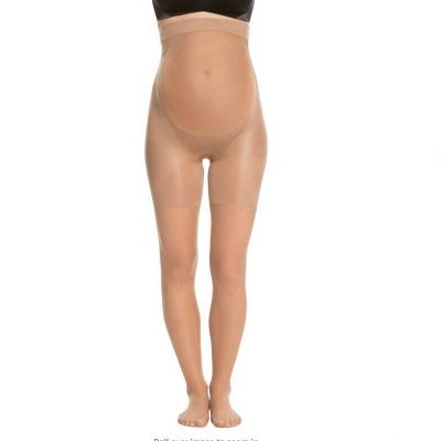 Spanx Mama Mid-Thigh Shaping Sheers Full Length Tights 015 Nude Size A 8269