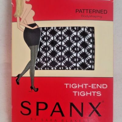 NEW ~ Spanx Tight-End Patterned Bodyshaping Tights 040 ~ Bittersweet ~ Sz D