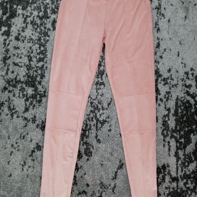 Fashion Nova Suede Leggings Pink Size S