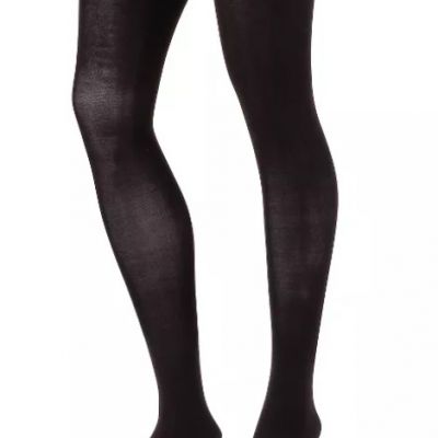 Hanes Premium 2pk Womens L Black Opaque Shaping Panty Tights Hoisery 025060717