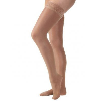 Jobst Ultrasheer Silicone Band Thigh High Stockings CT 20-30 mmHg bronze med pet
