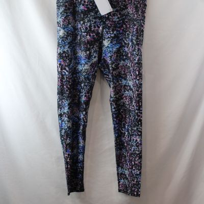 NWT Fabletics Women's Blue/Pink Abstract Pattern Ankle Leggings sz 3X