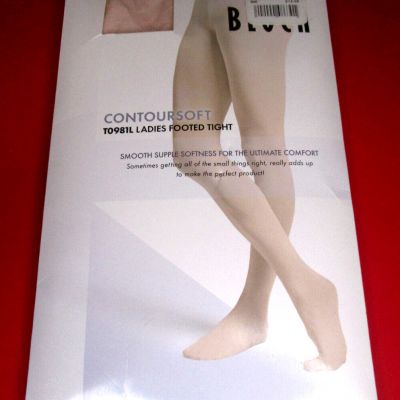 NEW~Bloch~Ladies Footed Dance Tights TO981L~Size S-M~Pink~Contoursoft