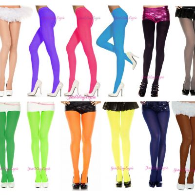 ????????Plus Size OPAQUE COLOR TIGHTS Pantyhose Fits to 225 LBS ???? QUEEN Stretchy!
