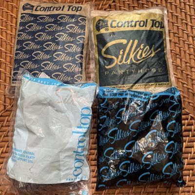 Vintage Silkies Pantyhose Lot Size Queen