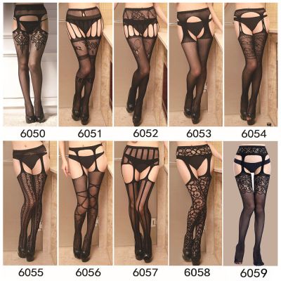 Cytherea 3 pairs Sexy Lace Pantyhose Tights Garter Belt Lady Stockings Oversized