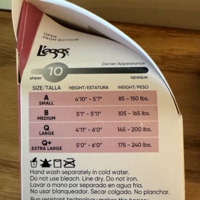 Leggs womens Silken Mist Ultra Sheer Tights Pantyhose Sun Beige Size B - 2 boxes