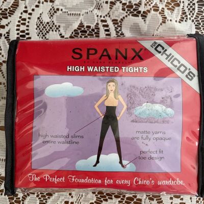 Spanx Black Tights By Sara Blakely Chico's Bodyshaping  Black Size 1 New