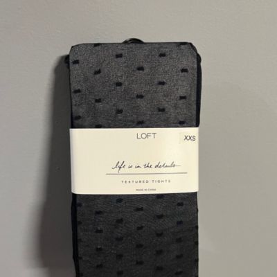 New With Tags Black Loft Polka Dot Sheer Stockings Size XXS