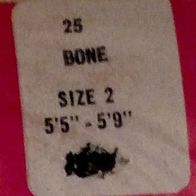 4 pair of Panty Hose - Bone - Nylon - Size 2 (5'5