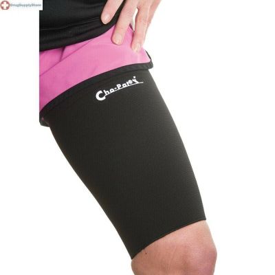 MIL Cho-pat Thigh Compression Support, X-large 20.5-21.5, Black