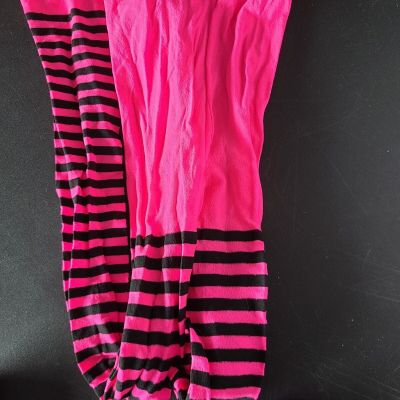 Music Legs Striped Stockings Hosiery (Pink) Girls One Size