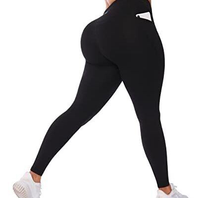 VFUS Butt Lifting High Waist Workout Leggings for Women Tummy Control with Po...