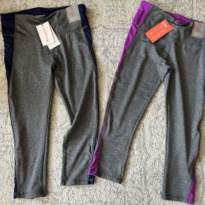 Atmosphere NWT Size 4 Womens Lot of 2 Workout Leggings Athletic Capri Grey Crop