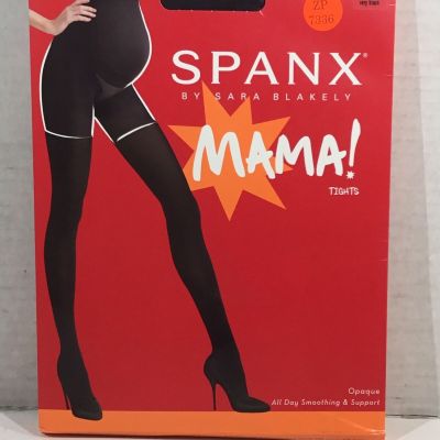 SPANX Womens Opaque Mama Tights Very Black Size A ZP-7336