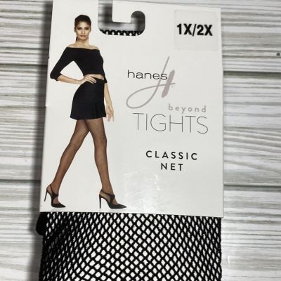 Hanes Beyond Tights Classic Net Size 1X/2X NEW