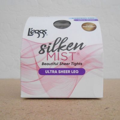 L'eggs Silken Mist Beautiful Sheer Tights Control Top Size Q Coffee Color