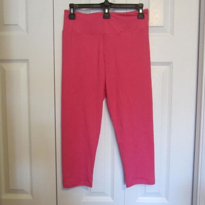 Brylah Fashions Pink Leggings, One Size--Capri Length--NWT