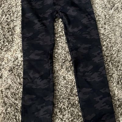 New With Tags Spanx By Sara Blakely Look At Me Now Leggings Black Camo Size 1X