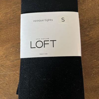 Ann Taylor Loft Small Opaque Tights Black New Womens Accessories S