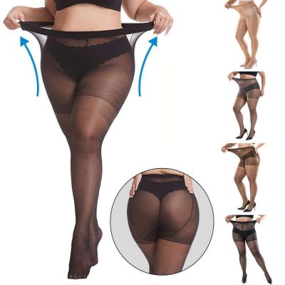 Women Sexy High Waist Pantyhose Sheer Stockings Plus Size Tights Socks 20D/40D