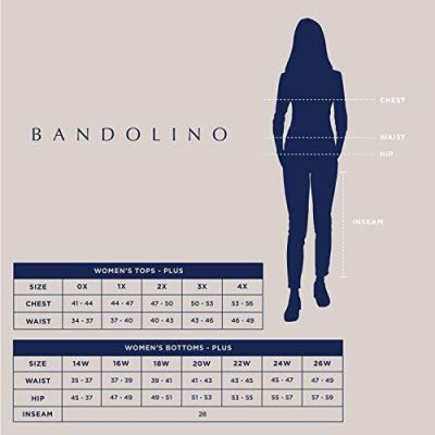 Bandolino Women's Bella All Day Comfort Pull On Knit Denim Legging, LAMOINE, ...