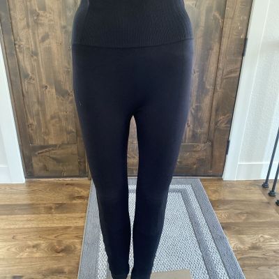 Womens Black High Waisted Stretch Workout Yoga Fitness Leggings Size M - 016