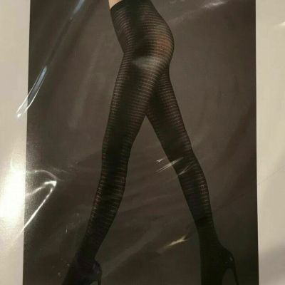 WOLFORD AILEEN TIGHTS PANTYHOSE NYLONS COLOR:  Raven   SIZE: Small 14485 - 08