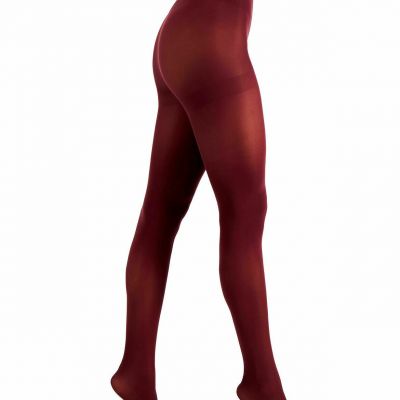 Women's INC International Concepts Solid Opaque Tights Size XS/S Black Currant