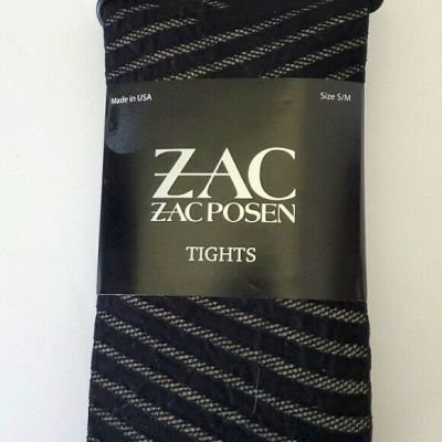 ZAC Zac Posen Women's Stripe Leggings BLACK Size M/L USA