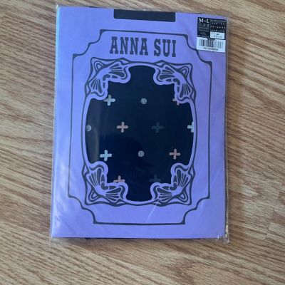 Anna Sui Black Cute Pattern Tight M/L- New