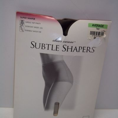 JC Penney Sheer Caress Subtle Shapers Pantyhose Taupe Average