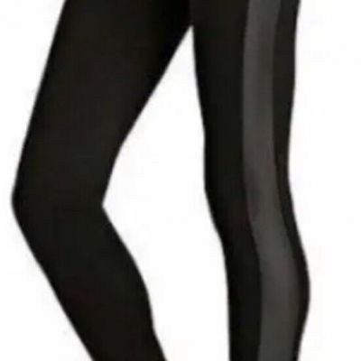 Kardashian Kollection Black Leggings Size M Tuxedo Style Full Length Pull On