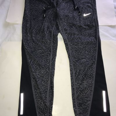 Nike Dri-Fit Women’s Sport Leggings Pants Workout Yoga Fitness Size M Black Grey